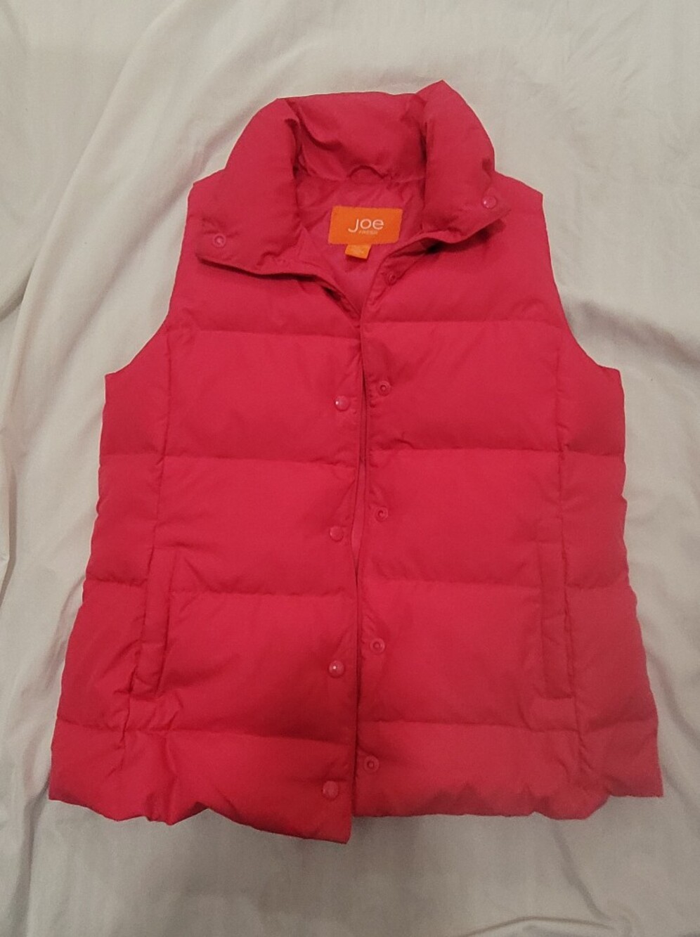 Joe Fresh Hot Pink Puffer Vest